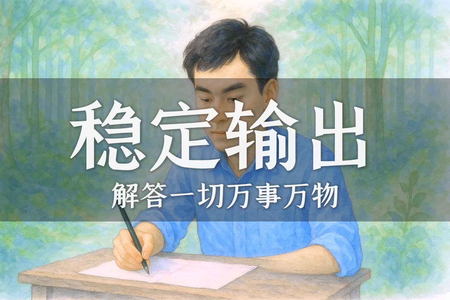 为什么做不到持续稳定输出｜学生、马征｜2022.04.30-善米